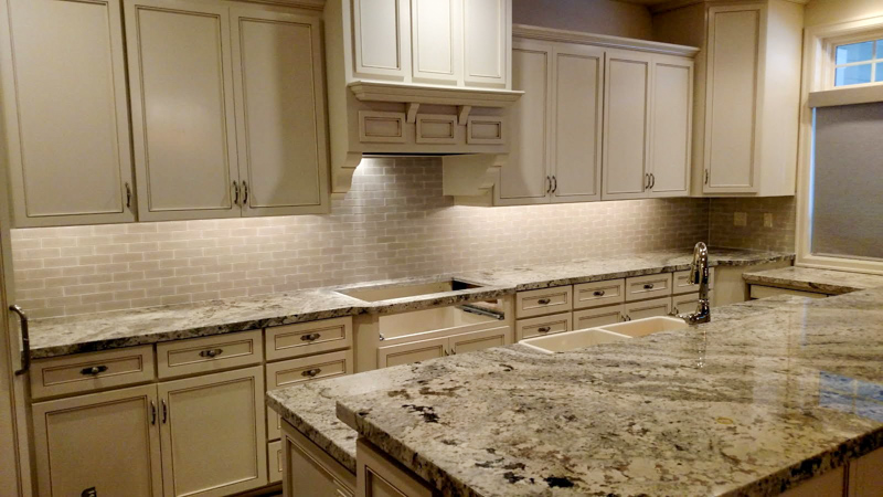 Kitchen backsplash tile installation